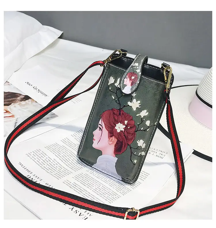 Retro Fox Print Crossbody Bag for Women — feature 20