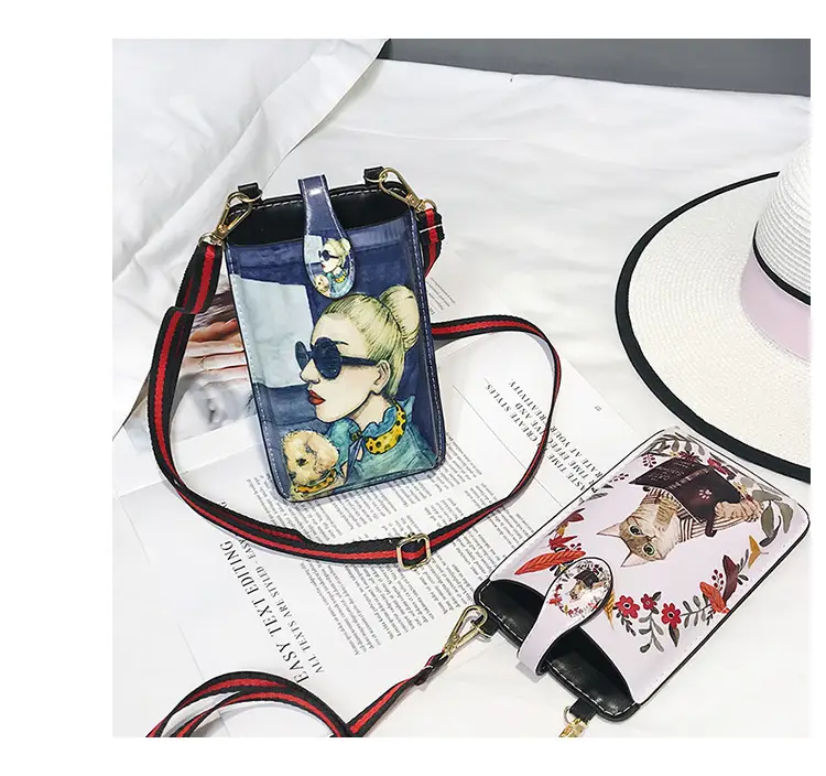Retro Fox Print Crossbody Bag for Women — feature 24