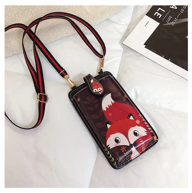 Retro Fox Print Crossbody Bag for Women — feature 25