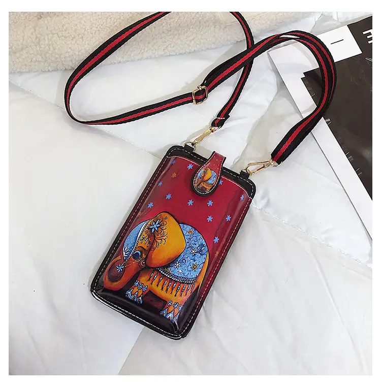 Retro Fox Print Crossbody Bag for Women — feature 26