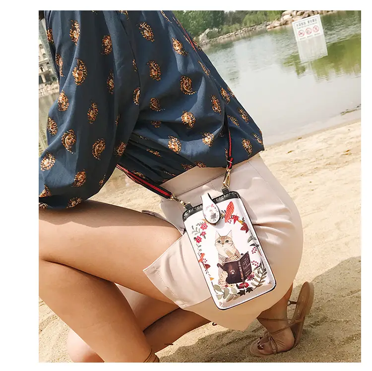 Retro Fox Print Crossbody Bag for Women — feature 32