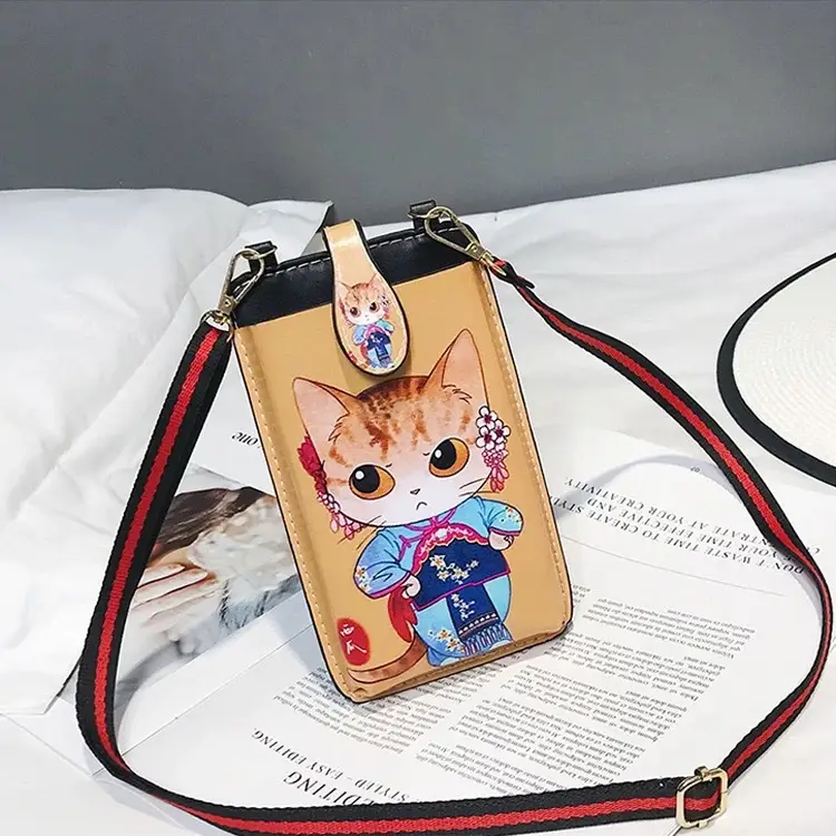 Retro Fox Print Crossbody Bag for Women - Image 3