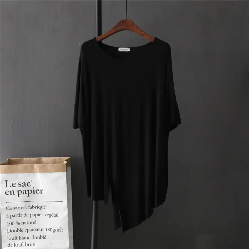 Women Black Draping T-Shirt Set 2025 - Image 12