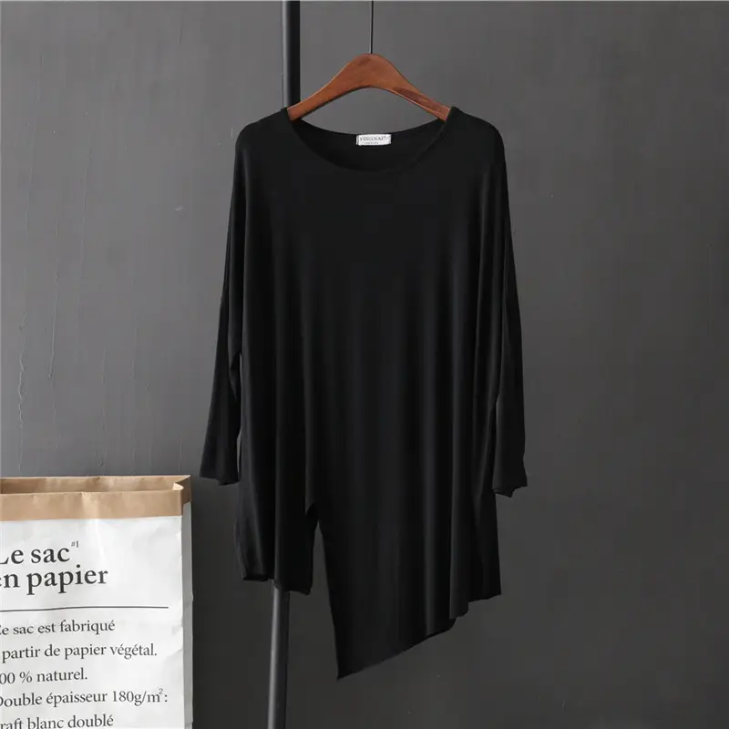 Women Black Draping T-Shirt Set 2025 - Image 6