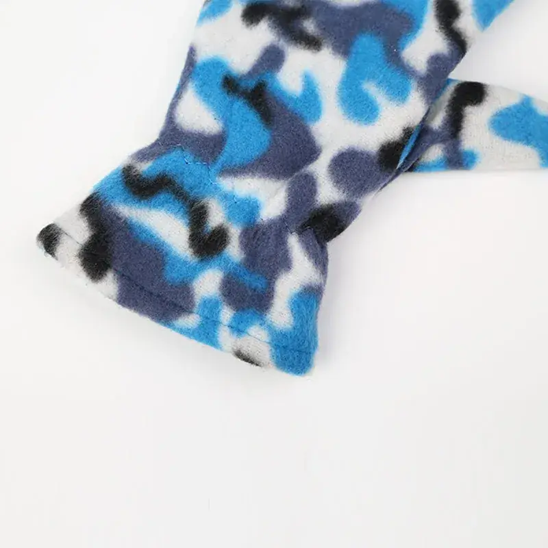 Camouflage Leopard Print Cold Proof Ski Gloves