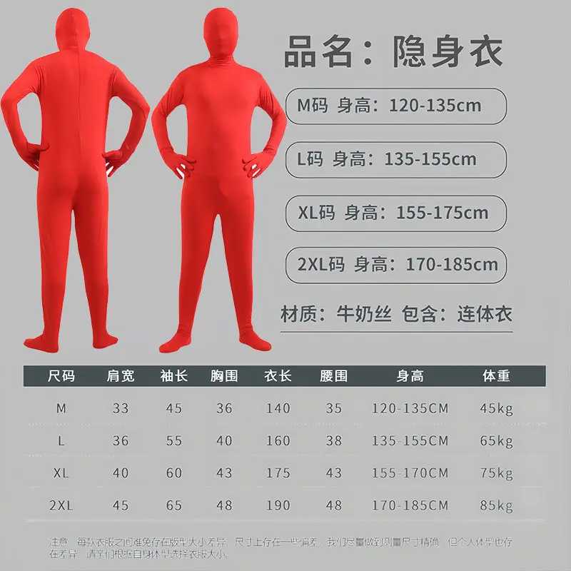 Halloween Adult Male Invisible One Piece Black - Image 3