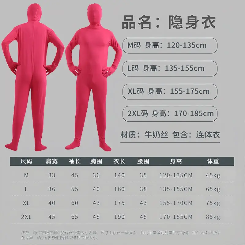 Halloween Adult Male Invisible One Piece Black - Image 9