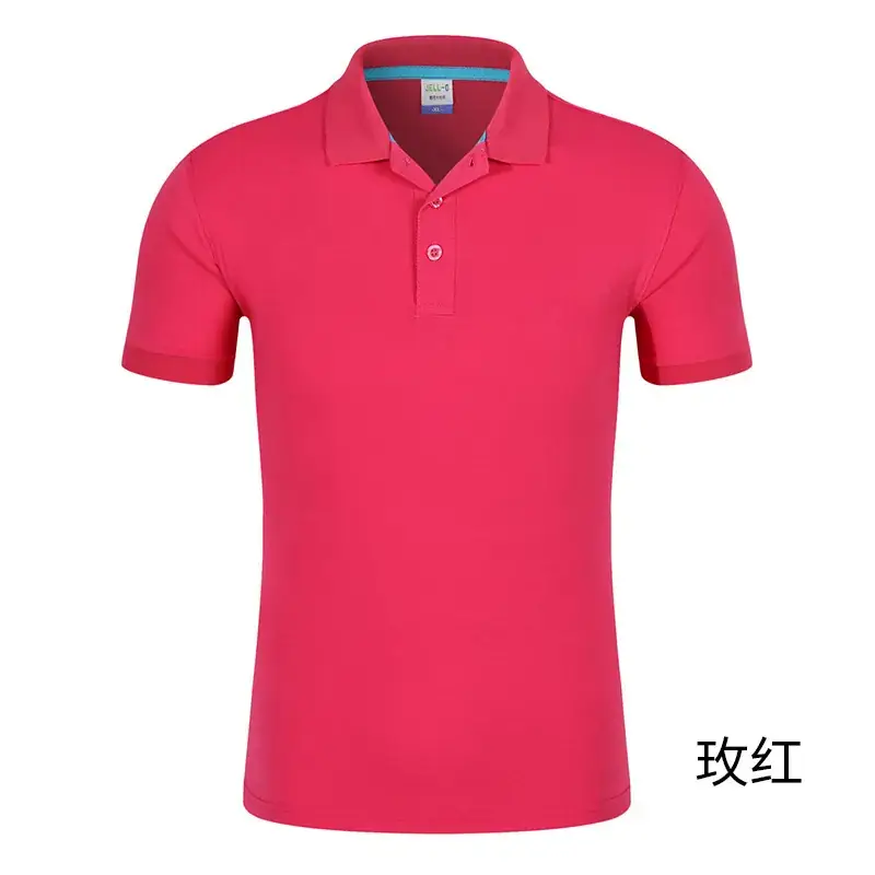 Men Blue Cotton Polo Shirt with Brand Tag - Image 10