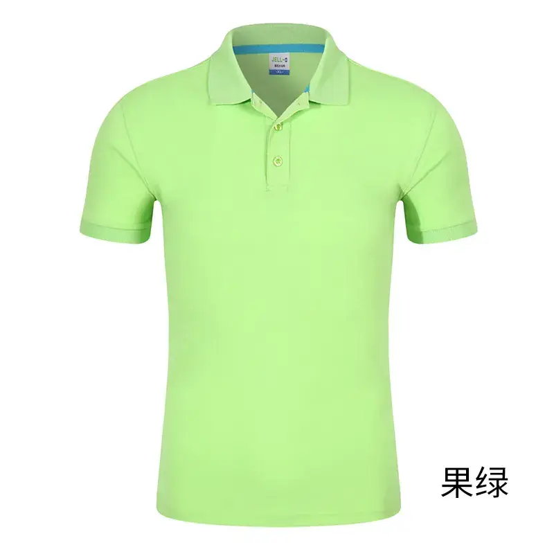 Men Blue Cotton Polo Shirt with Brand Tag - Image 6