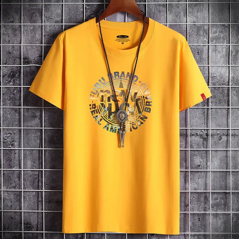 Men Grey Graphic T-Shirt Loose Fit Korean Style - Image 10