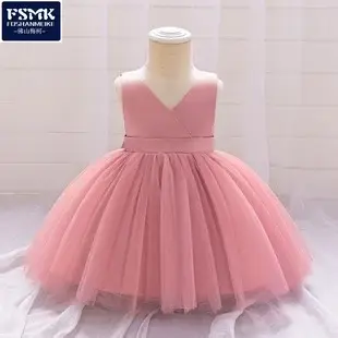 Blue Crossbody Embroidered Princess Dress for Girls — feature 9