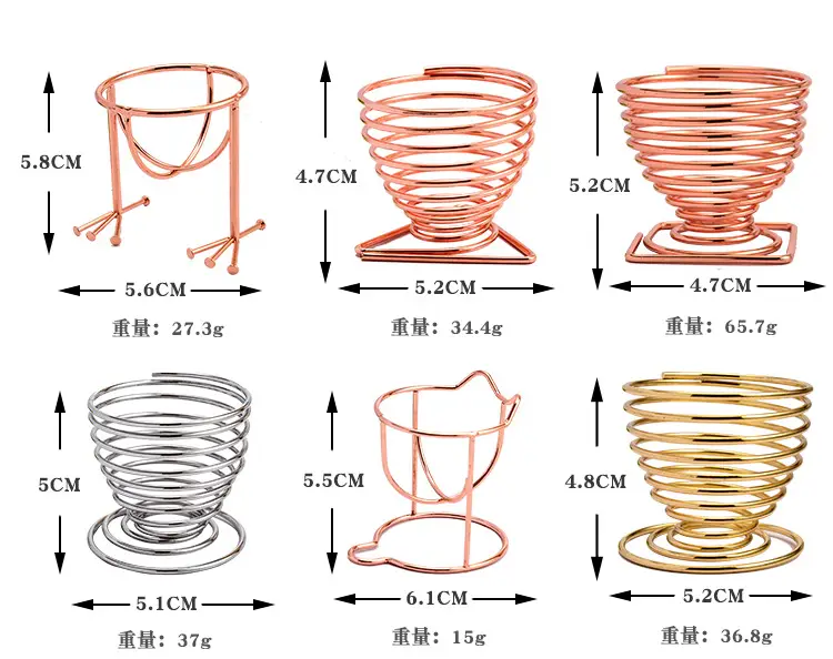 Copper Coil Egg Holder for Makeup & Storage — feature 18