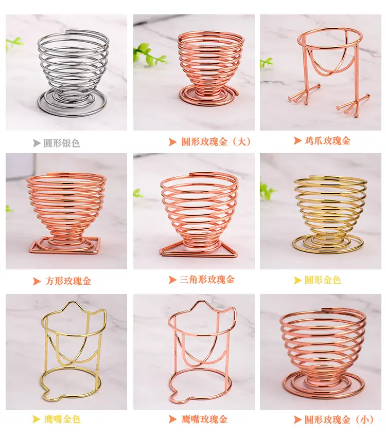 Copper Coil Egg Holder for Makeup & Storage — feature 20