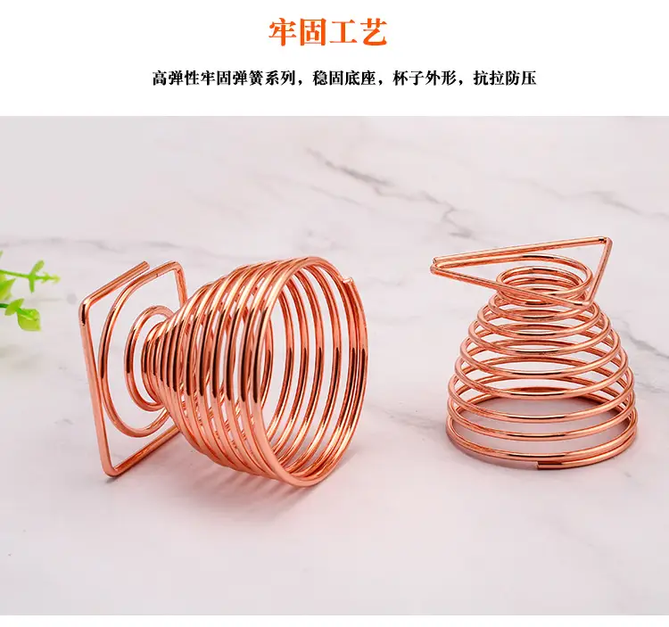 Copper Coil Egg Holder for Makeup & Storage — feature 23