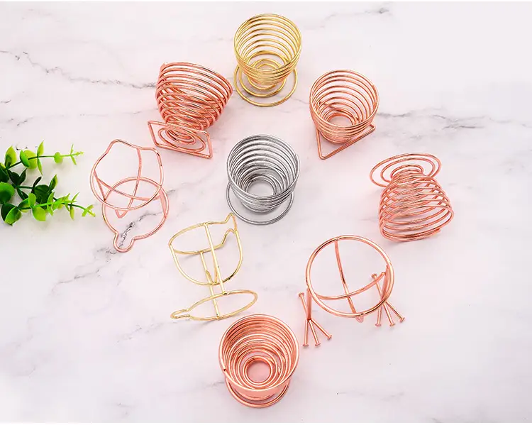 Copper Coil Egg Holder for Makeup & Storage — feature 25