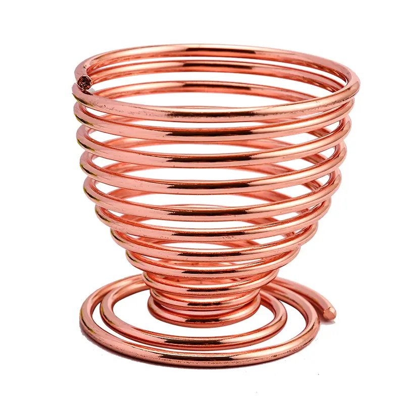 Copper Coil Egg Holder for Makeup & Storage - Image 5