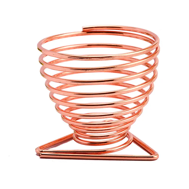 Copper Coil Egg Holder for Makeup & Storage - Image 7