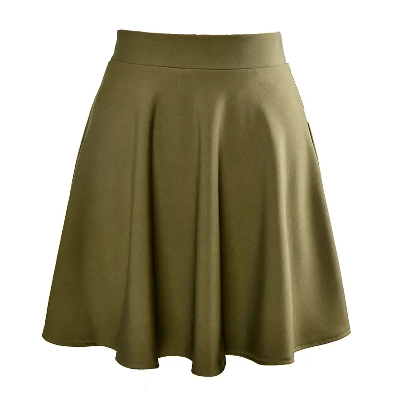 Red Puffy A-Line High Waist Skirt Large - Image 3