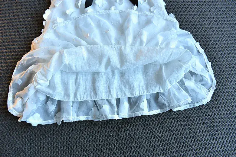 White Lace Princess Skirt Dress for Girls Summer — feature 10