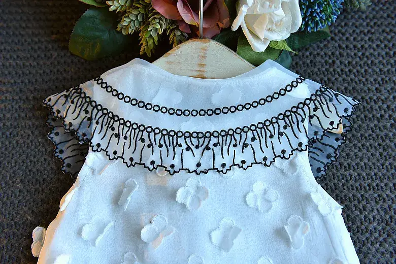White Lace Princess Skirt Dress for Girls Summer — feature 12