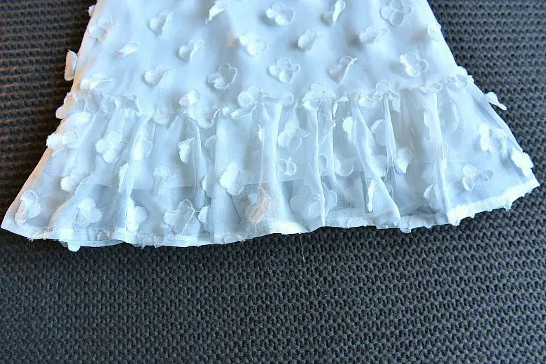 White Lace Princess Skirt Dress for Girls Summer — feature 9