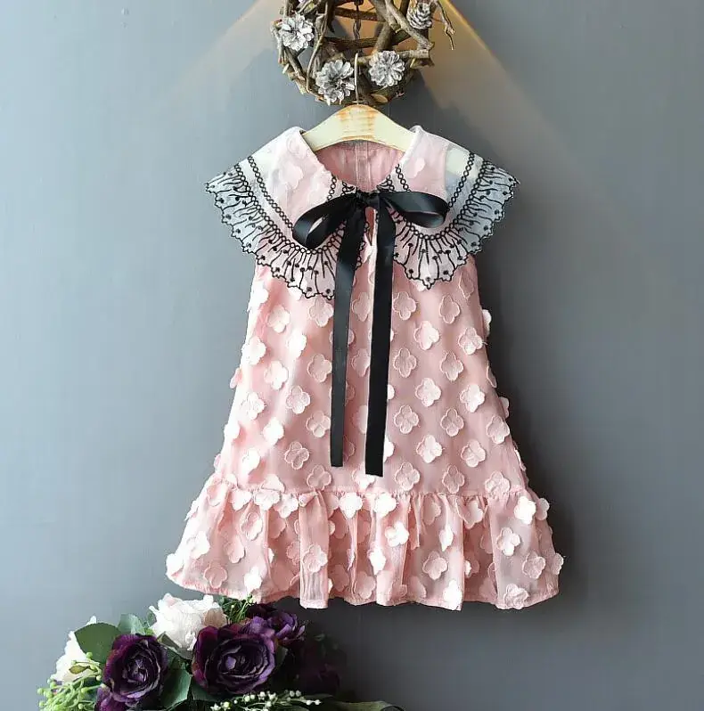 White Lace Princess Skirt Dress for Girls Summer - Image 2