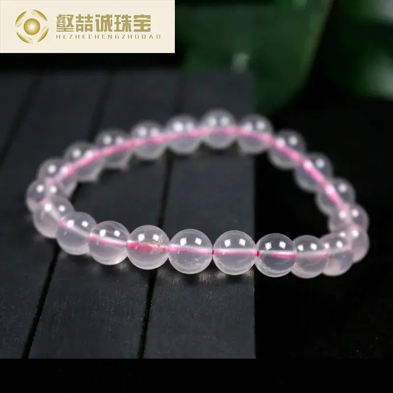 Natural Crystal Pink Crystal Bracelet Hibiscus - Image 3