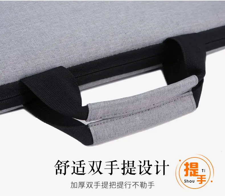 14-inch Laptop Bag Black Ultra-Thin Business Shoulder Bag — feature 10