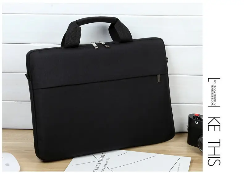 14-inch Laptop Bag Black Ultra-Thin Business Shoulder Bag — feature 24