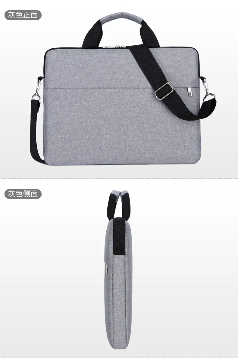 14-inch Laptop Bag Black Ultra-Thin Business Shoulder Bag — feature 27