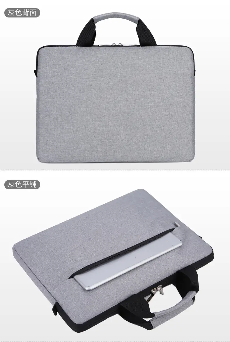 14-inch Laptop Bag Black Ultra-Thin Business Shoulder Bag — feature 28