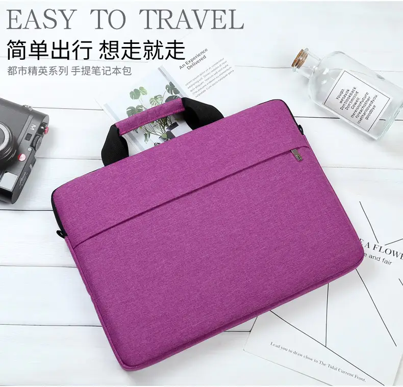 14-inch Laptop Bag Black Ultra-Thin Business Shoulder Bag — feature 8