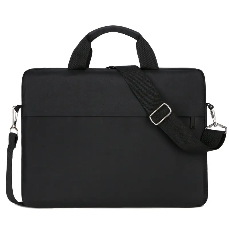 14-inch Laptop Bag Black Ultra-Thin Business Shoulder Bag - Image 4
