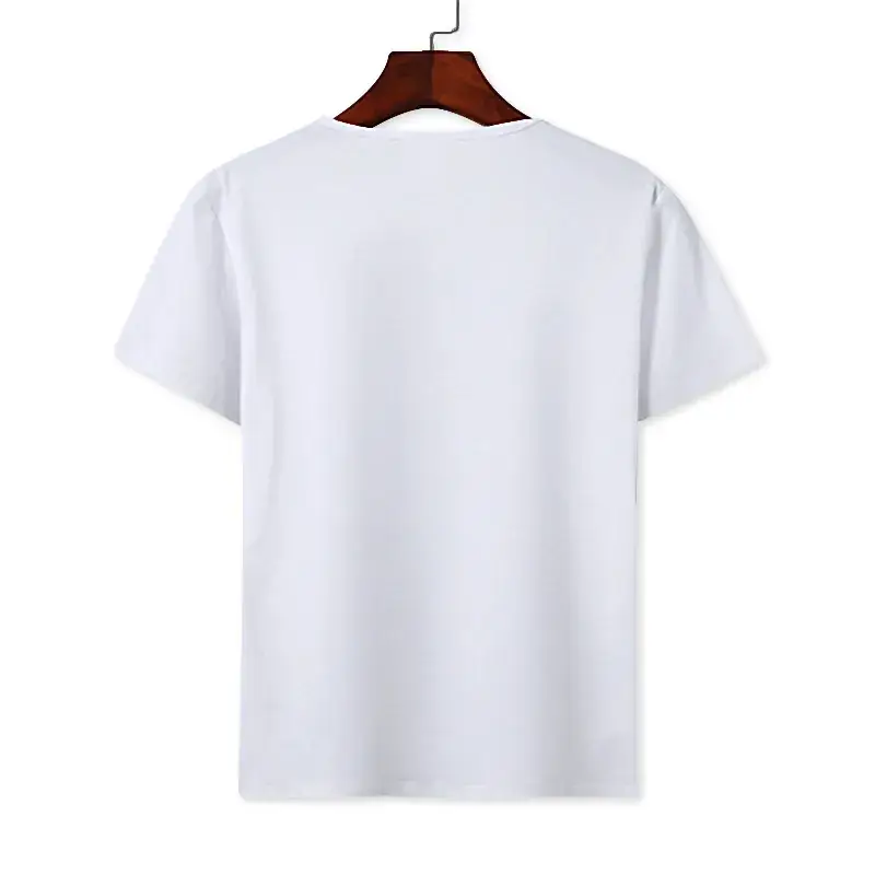 White Loose Cotton T-Shirt for Men Women Kids - Image 2