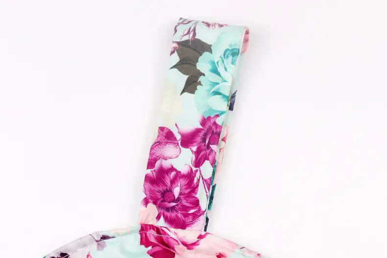 Printed Floral Midi Dress for Women Hot Slim Fit — feature 11