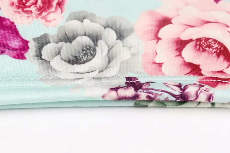 Printed Floral Midi Dress for Women Hot Slim Fit — feature 12