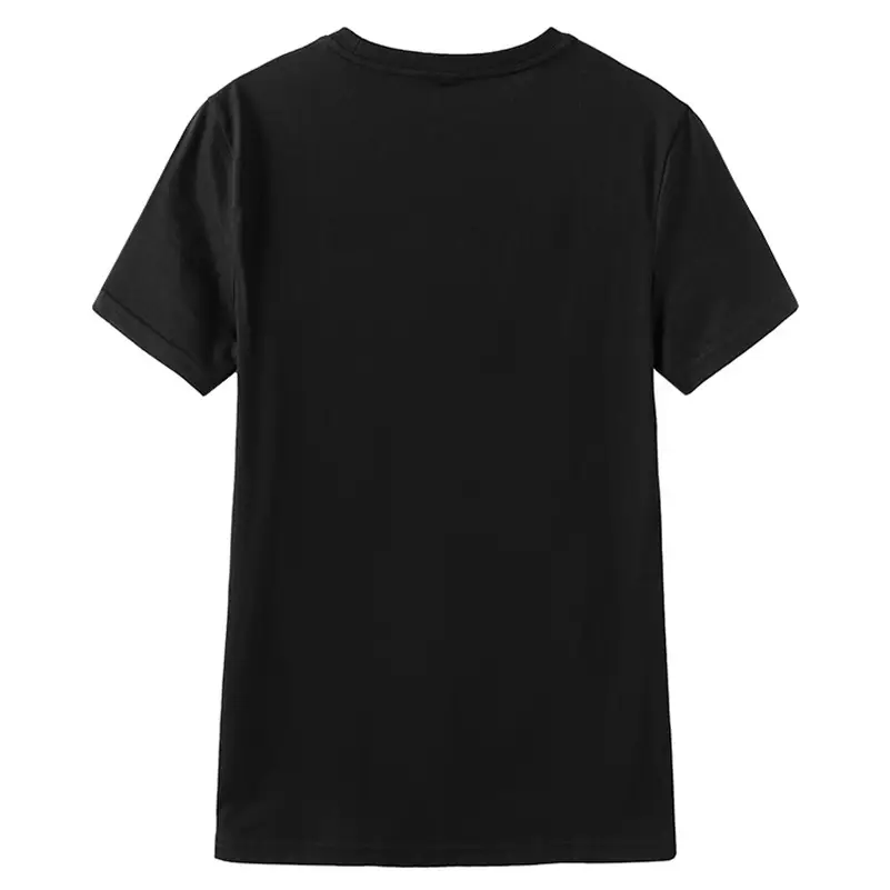 Men Black Sesame Street Cartoon T-Shirt Pure Cotton - Image 5
