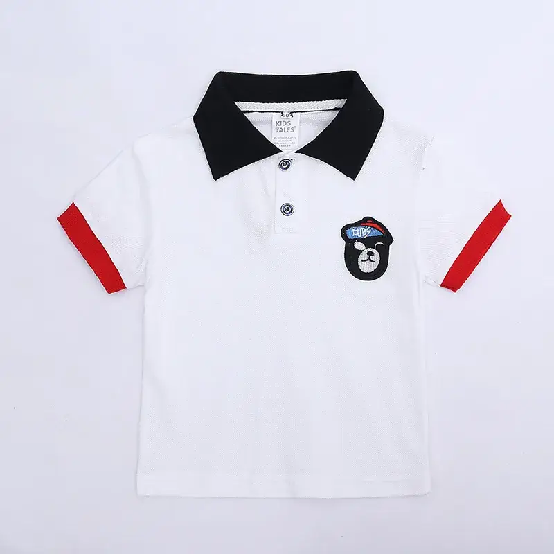 2025 Summer Boys Polo Shirt Shorts Set Navy White - Image 3