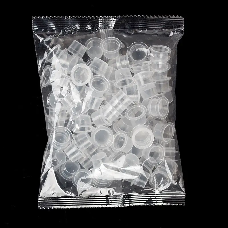 Blue Silicone Tattoo Cup Set with 3 Pcs - Image 2