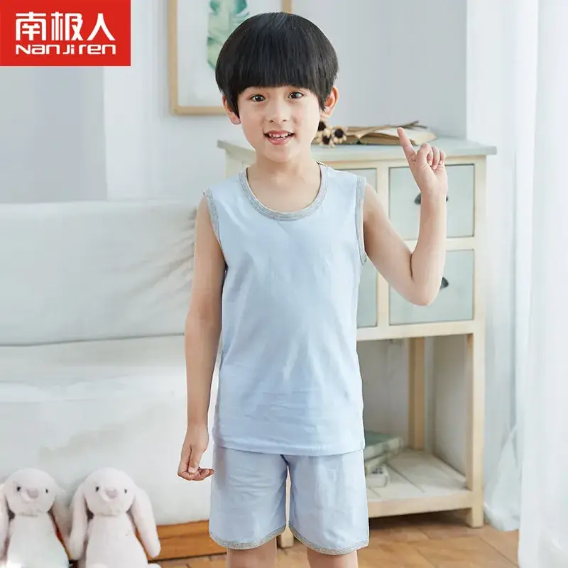 Kids Cotton Pajamas Summer Boys Large - Image 10