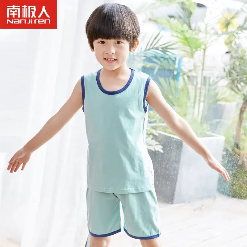 Kids Cotton Pajamas Summer Boys Large - Image 7