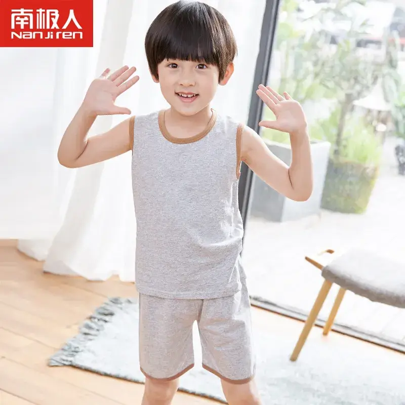 Kids Cotton Pajamas Summer Boys Large - Image 9