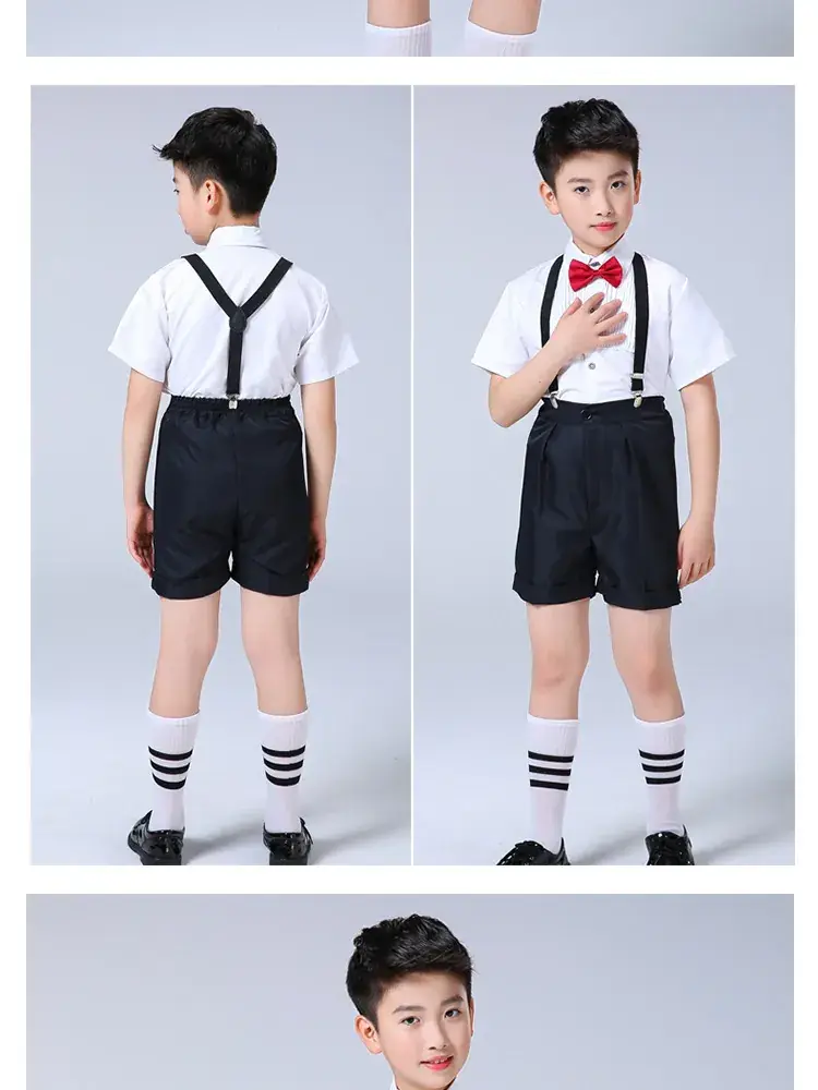 Red Sleeveless Skirt for Girls Primary School Host Recitation - Image 2