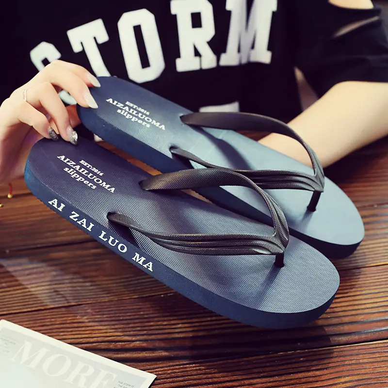 Men's Red Sandal Flip Flops Outdoor Beach Wear