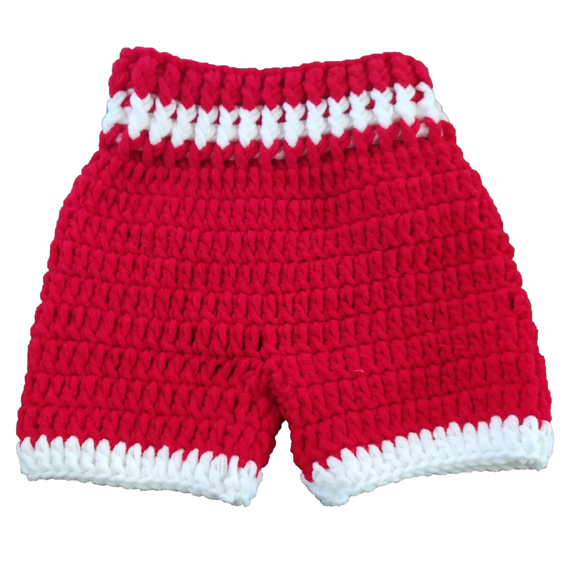 Red Handmade Photo Props for Newborn Photography Suit - Image 5