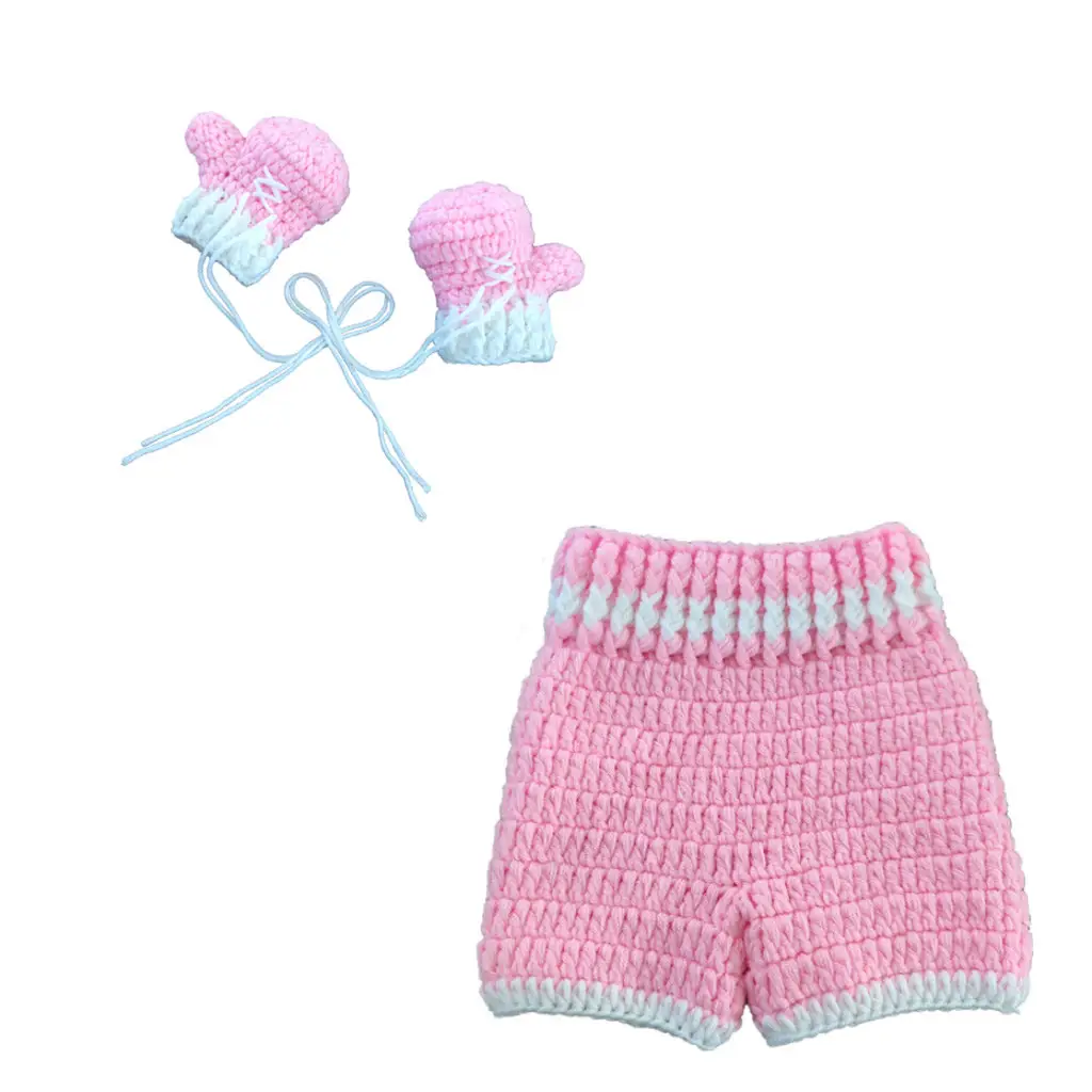 Red Handmade Photo Props for Newborn Photography Suit - Image 3