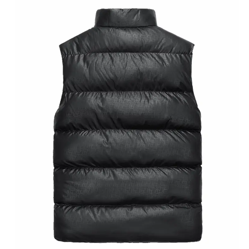 Men's Black K-Style Puffer Vest Winter Warm Waistcoat
