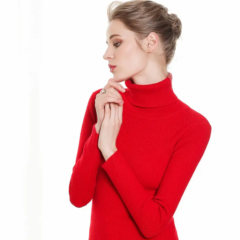 Spring Women's White High Neck Slim Fit Shirt - Image 4