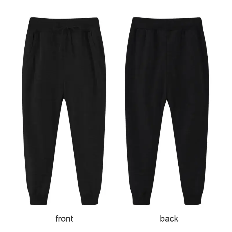 Gray Drawstring Trousers for Kids Casual Pants - Image 2