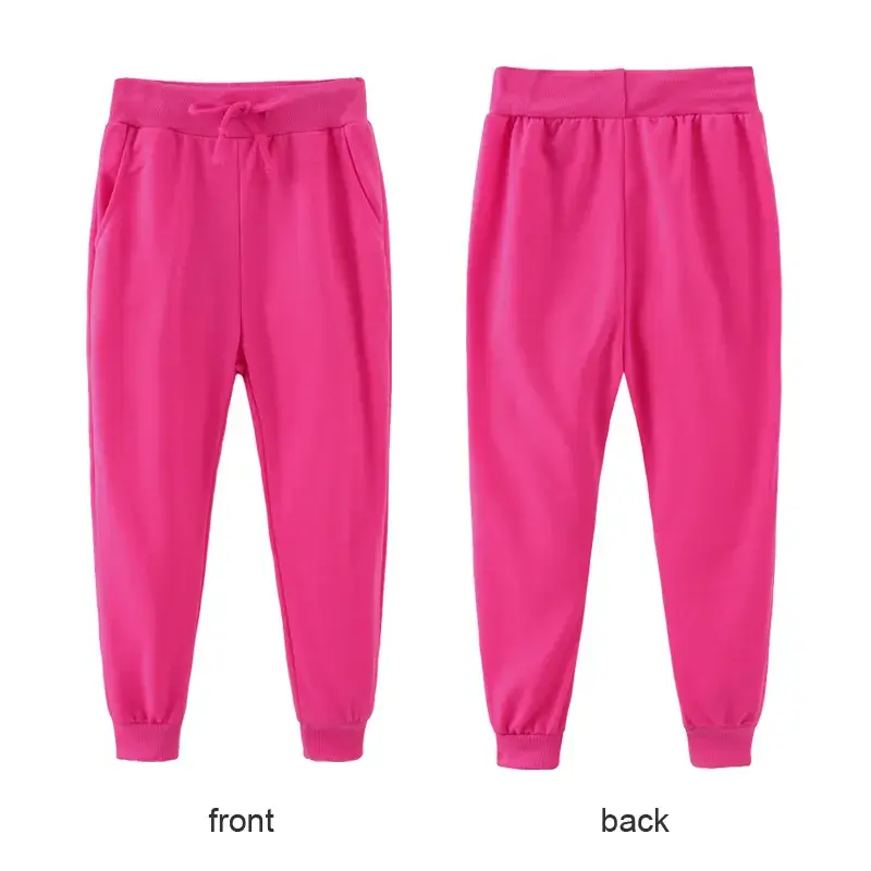 Gray Drawstring Trousers for Kids Casual Pants - Image 3